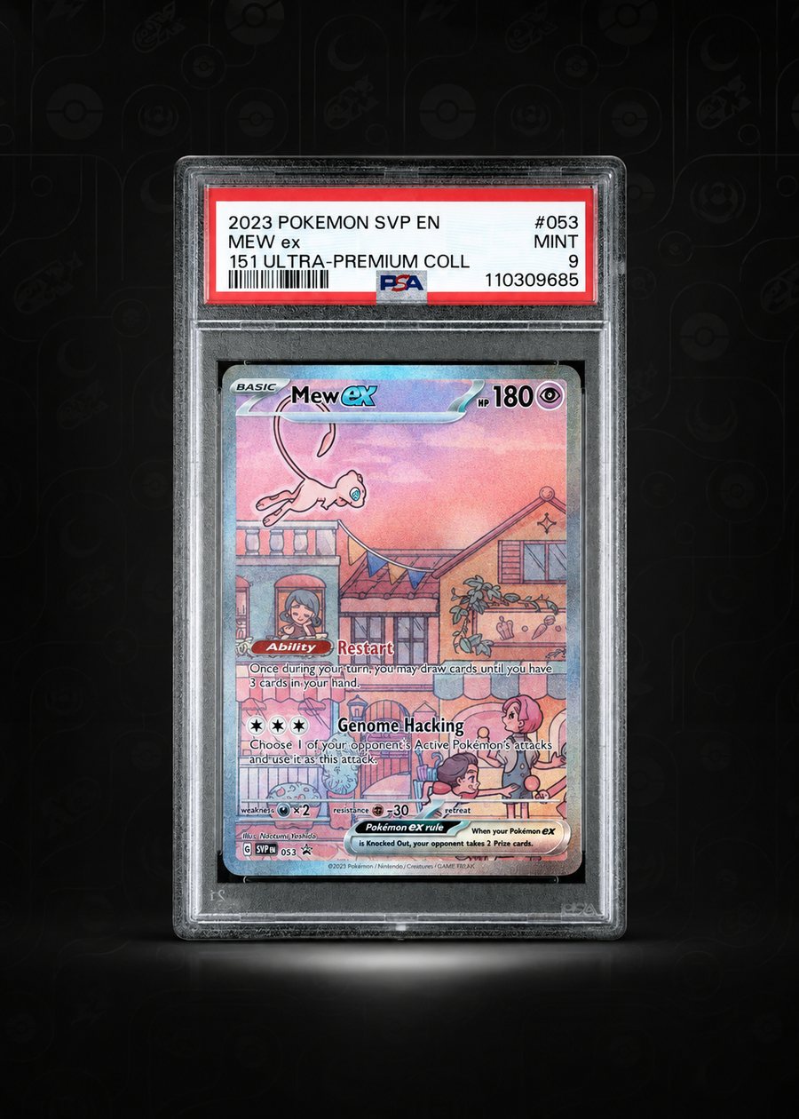 Mew ex 151 UPC promo card, SVP 053, graded PSA 9